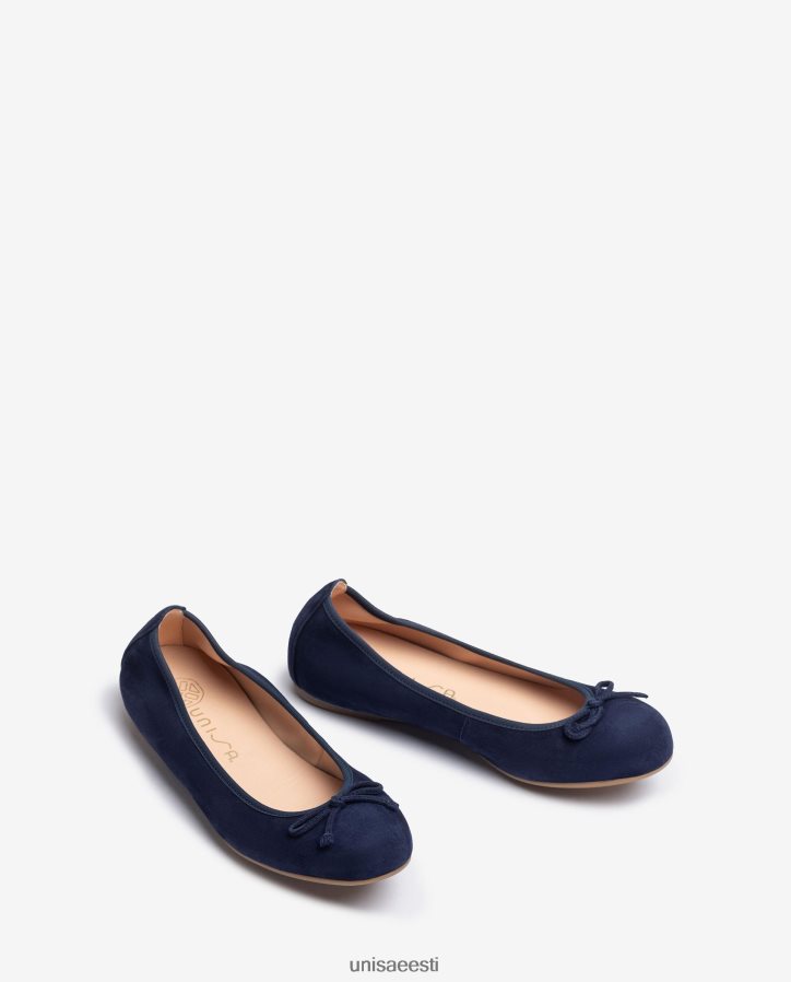 Unisa 88PPB4638 ümara varbaga baleriini kingad naised sinine