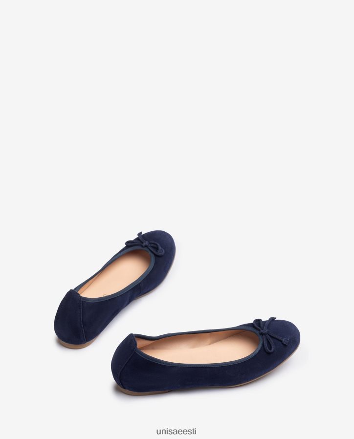 Unisa 88PPB4638 ümara varbaga baleriini kingad naised sinine