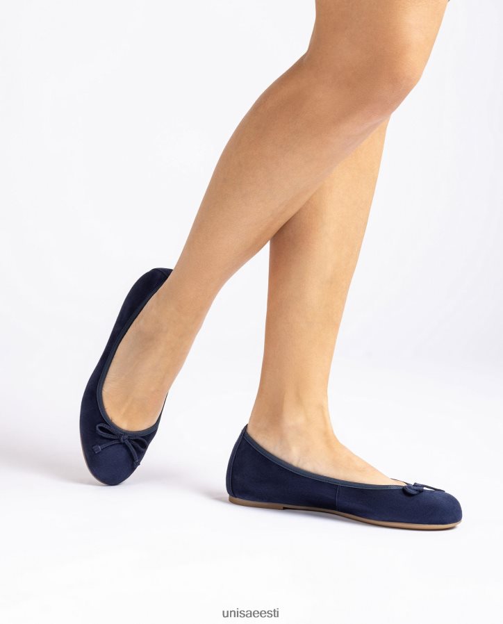 Unisa 88PPB4638 ümara varbaga baleriini kingad naised sinine