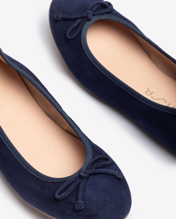 Unisa 88PPB4638 ümara varbaga baleriini kingad naised sinine