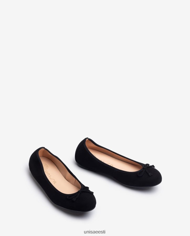 Unisa 88PPB4640 ümara varbaga baleriini kingad naised must