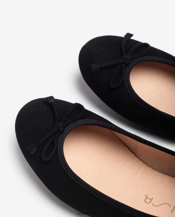 Unisa 88PPB4640 ümara varbaga baleriini kingad naised must