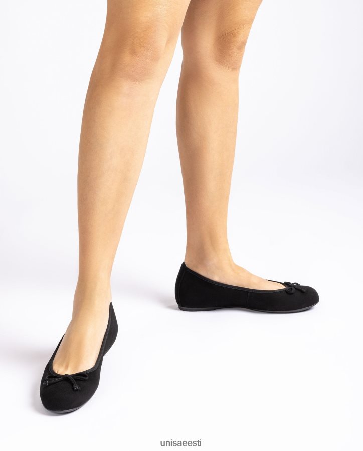 Unisa 88PPB4640 ümara varbaga baleriini kingad naised must