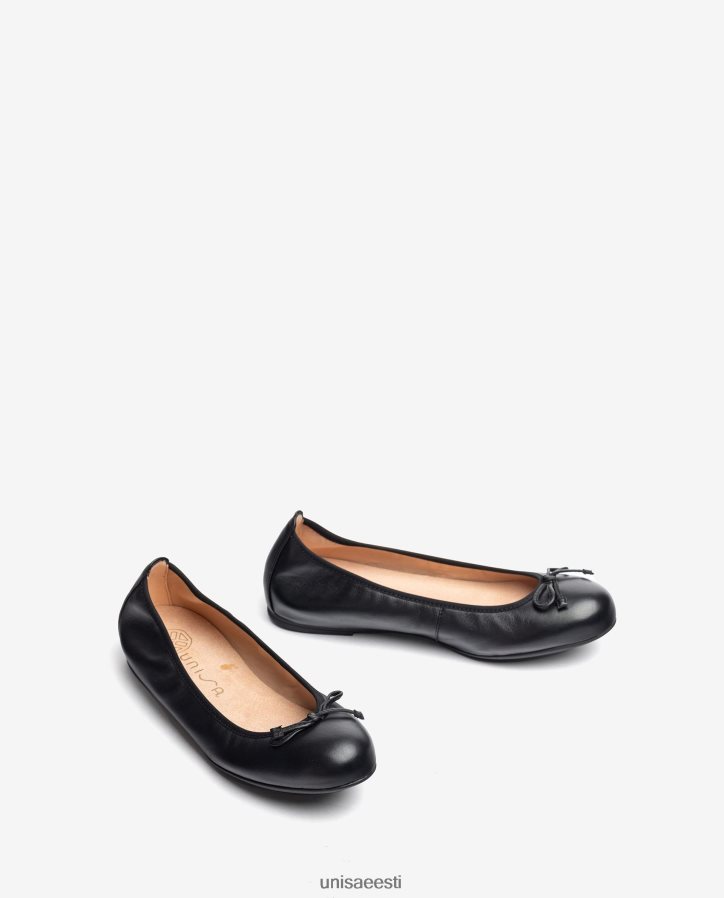 Unisa 88PPB4641 ümara varbaga baleriini kingad naised must