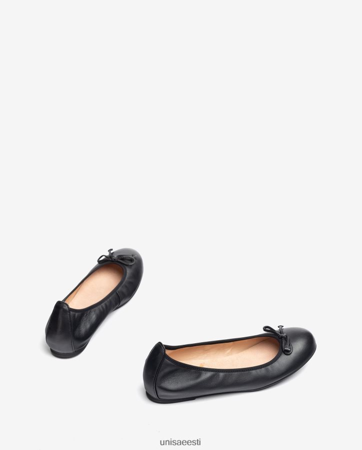 Unisa 88PPB4641 ümara varbaga baleriini kingad naised must