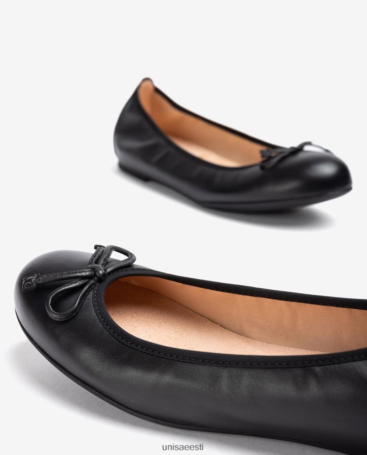 Unisa 88PPB4641 ümara varbaga baleriini kingad naised must