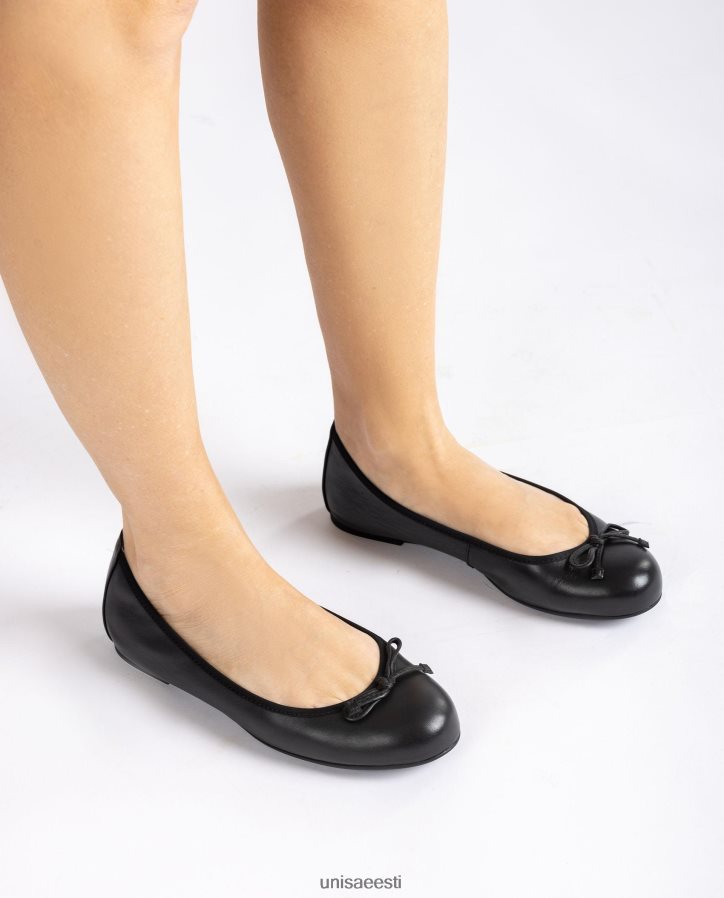Unisa 88PPB4641 ümara varbaga baleriini kingad naised must