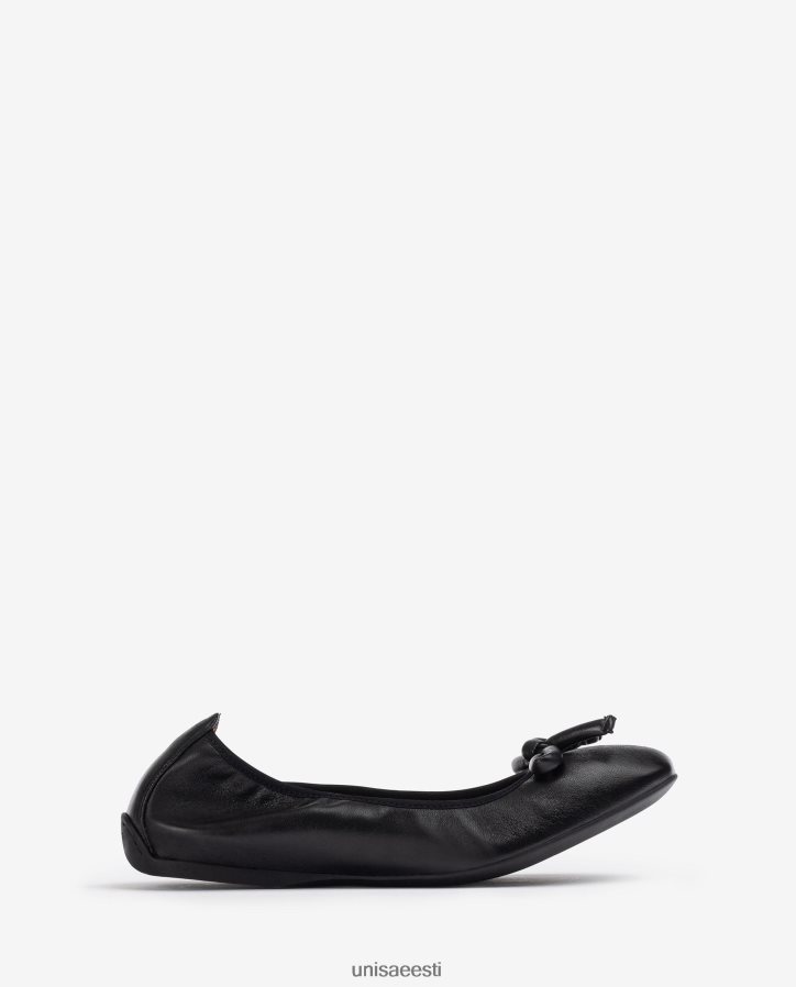 Unisa 88PPB4643 nahast baleriin vibuga naised must