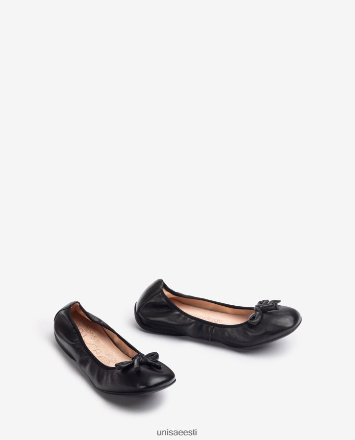 Unisa 88PPB4643 nahast baleriin vibuga naised must