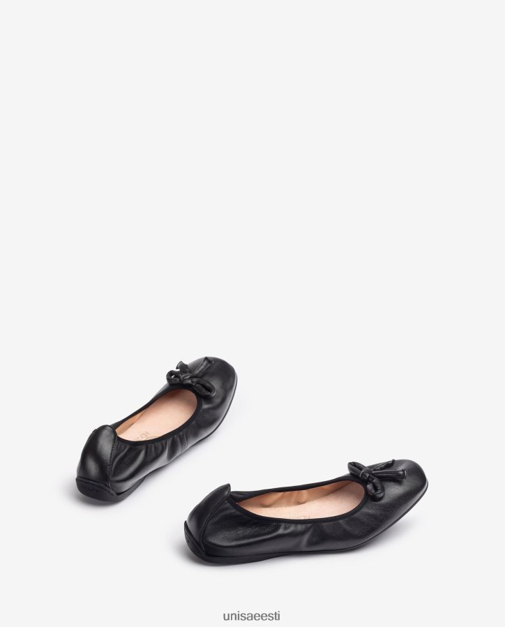 Unisa 88PPB4643 nahast baleriin vibuga naised must