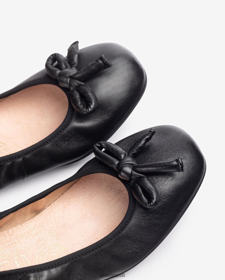 Unisa 88PPB4643 nahast baleriin vibuga naised must