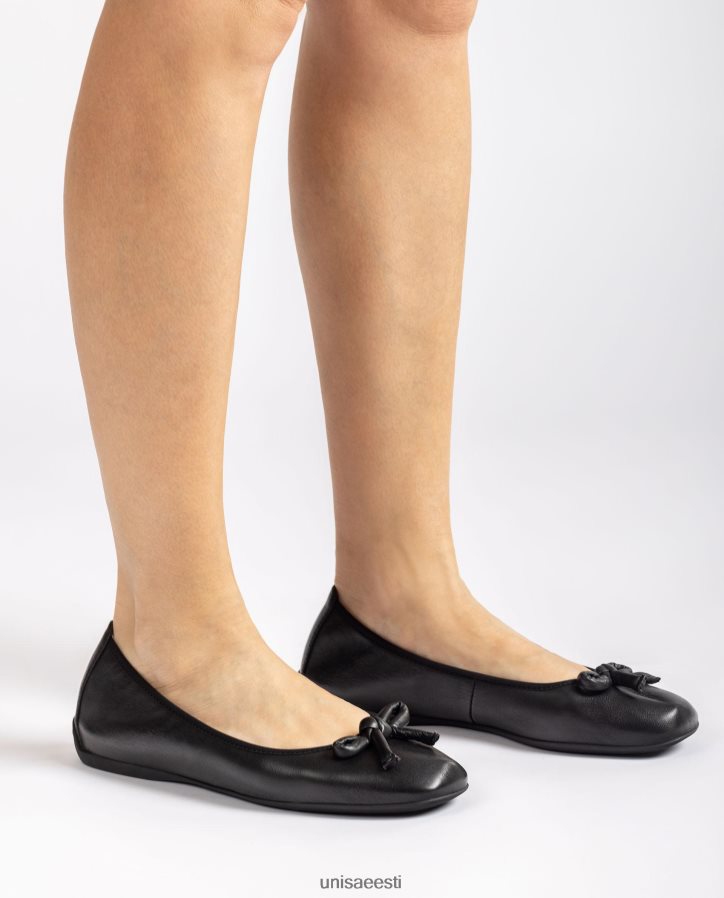 Unisa 88PPB4643 nahast baleriin vibuga naised must