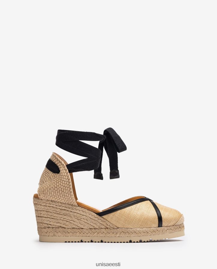 Unisa 88PPB41320 espadrill valmistatud raffiast ja nahast naised graatsiline