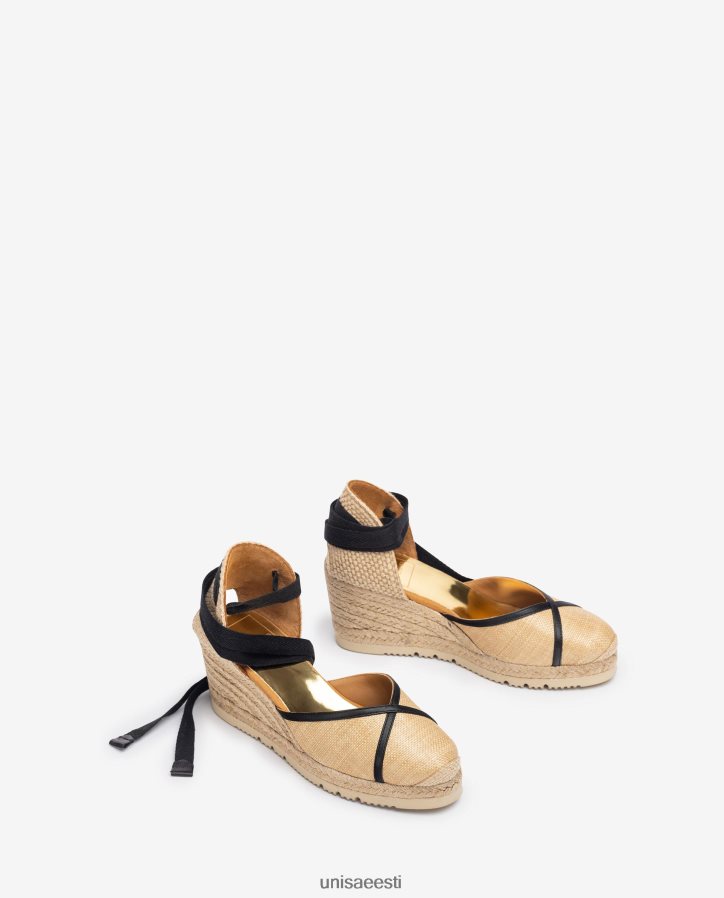 Unisa 88PPB41320 espadrill valmistatud raffiast ja nahast naised graatsiline