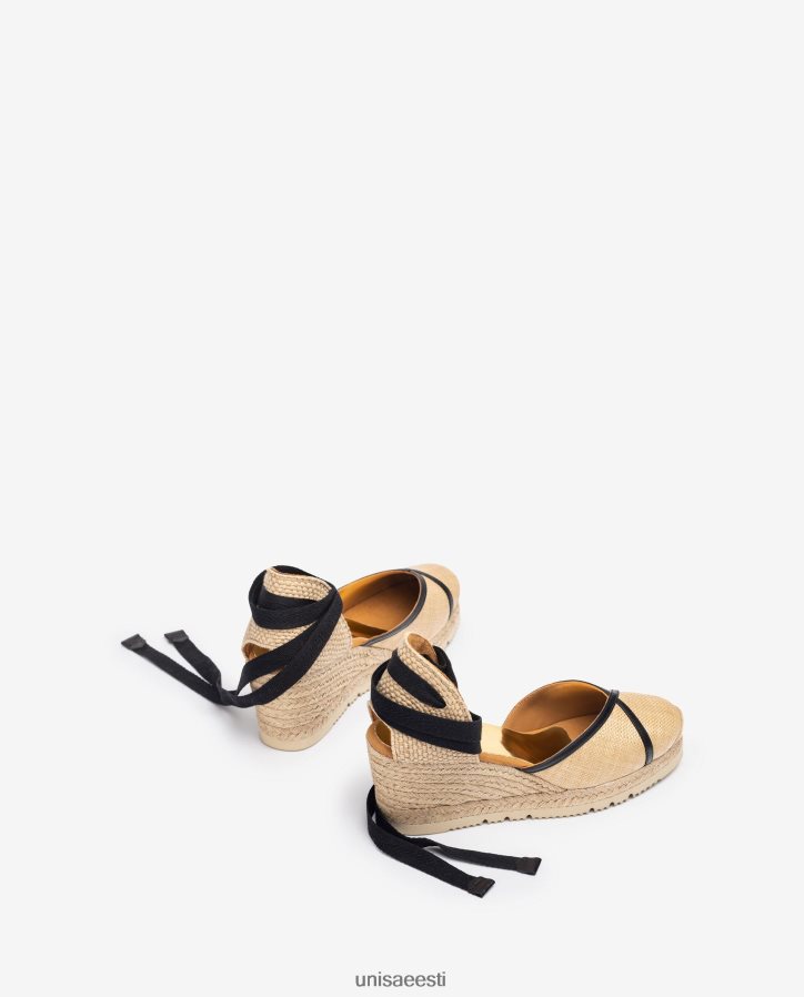 Unisa 88PPB41320 espadrill valmistatud raffiast ja nahast naised graatsiline