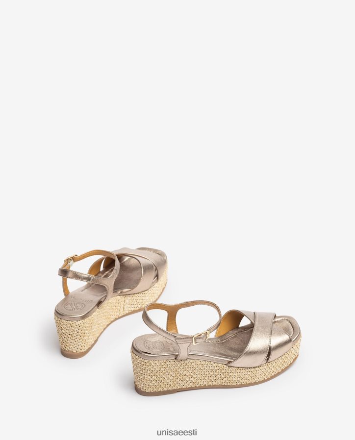 Unisa 88PPB4166 raffia plokk-kontsaga sandaal naised graatsiline