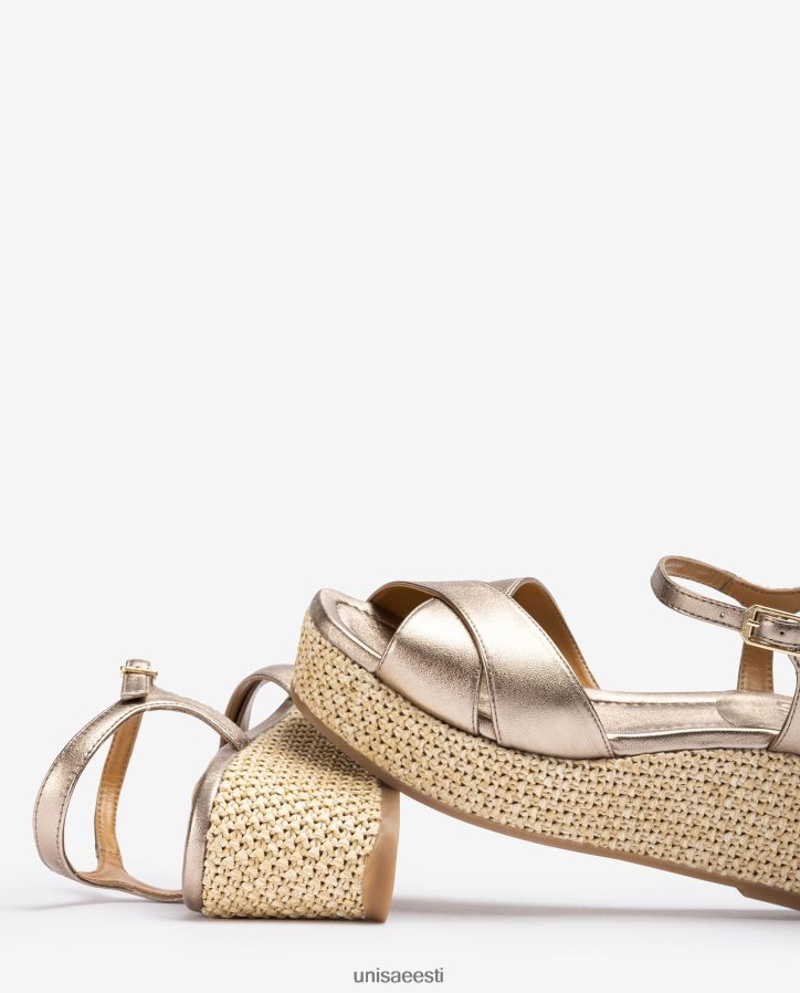 Unisa 88PPB4166 raffia plokk-kontsaga sandaal naised graatsiline