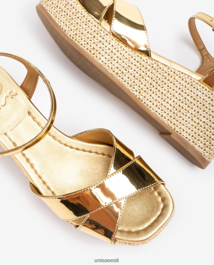 Unisa 88PPB4168 raffia plokk-kontsaga sandaal naised graatsiline