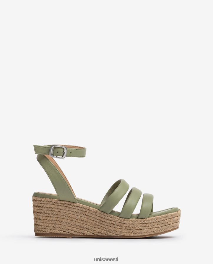 Unisa 88PPB4369 kandilise ninaga rihmaga sandaalid naised roheline