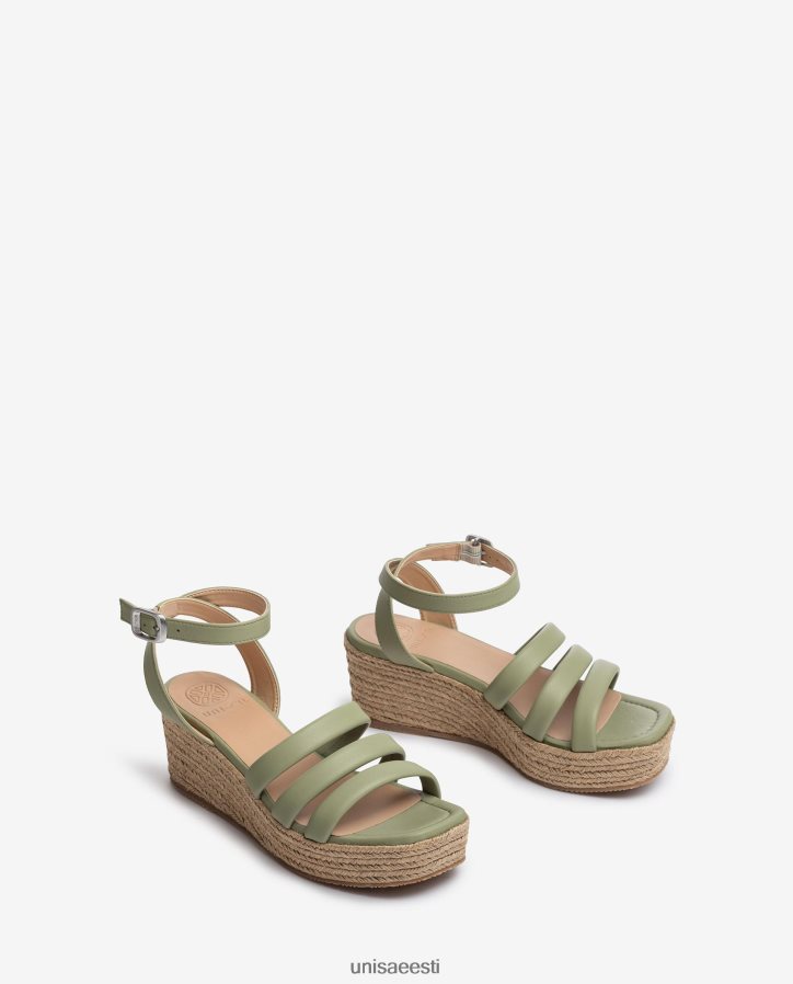Unisa 88PPB4369 kandilise ninaga rihmaga sandaalid naised roheline