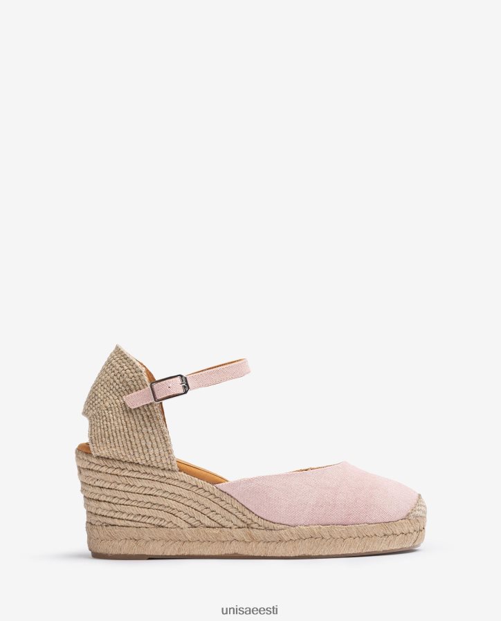 Unisa 88PPB4470 espadrille vamp-heel ecolino naised roosa