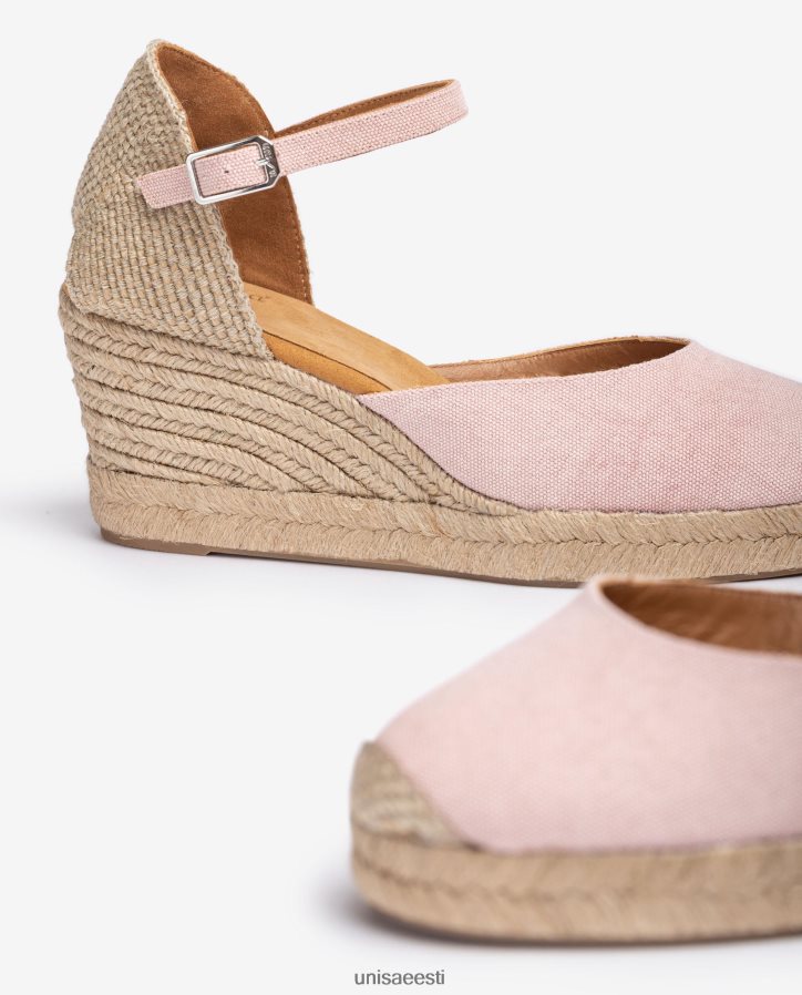 Unisa 88PPB4470 espadrille vamp-heel ecolino naised roosa