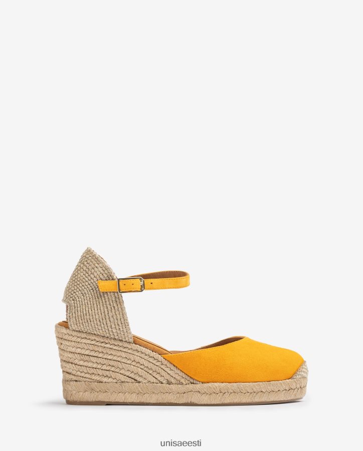 Unisa 88PPB4474 seemisnahast espadrill vamp-heel naised kollane