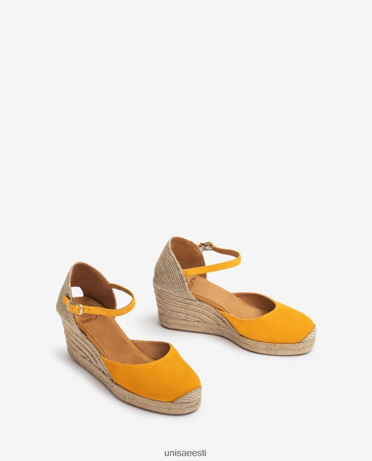 Unisa 88PPB4474 seemisnahast espadrill vamp-heel naised kollane