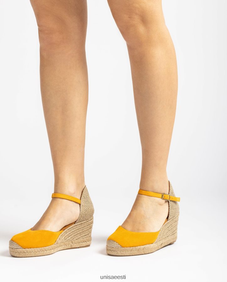 Unisa 88PPB4474 seemisnahast espadrill vamp-heel naised kollane