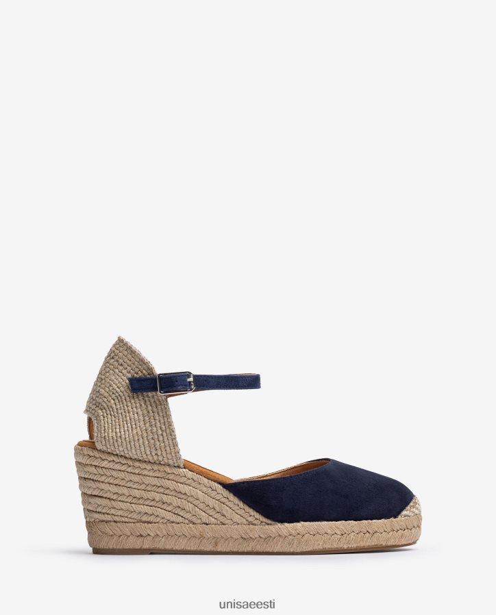 Unisa 88PPB4475 seemisnahast espadrill vamp-heel naised sinine