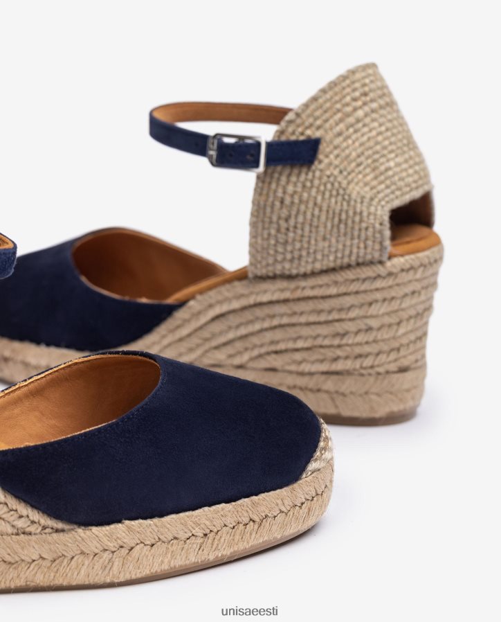 Unisa 88PPB4475 seemisnahast espadrill vamp-heel naised sinine