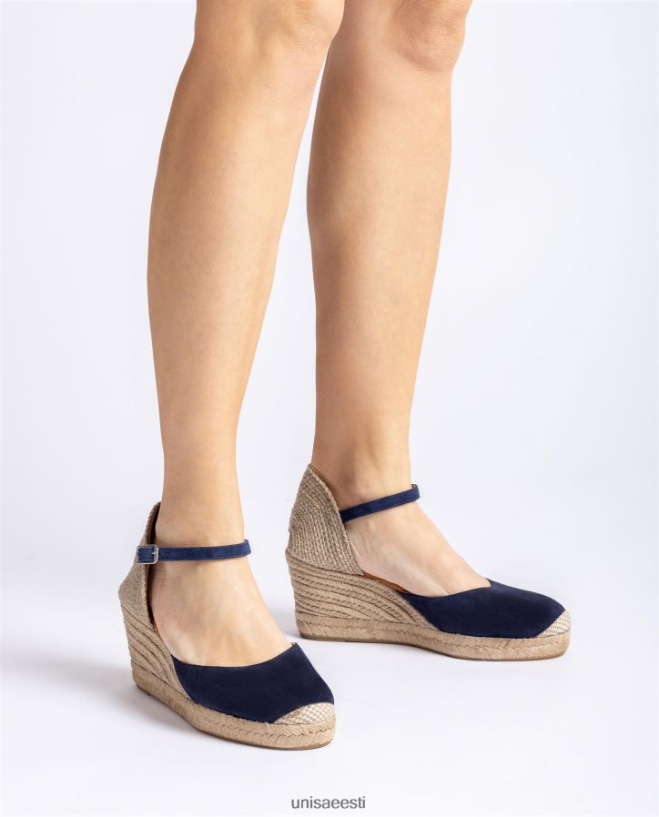 Unisa 88PPB4475 seemisnahast espadrill vamp-heel naised sinine