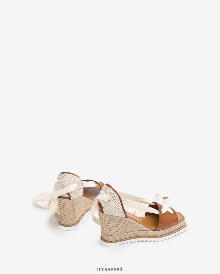 Unisa 88PPB4692 espadrill sõlmes pahkluu juures naised pruun