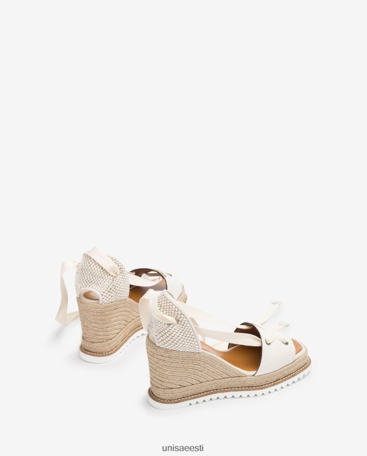 Unisa 88PPB4693 espadrill sõlmes pahkluu juures naised valge