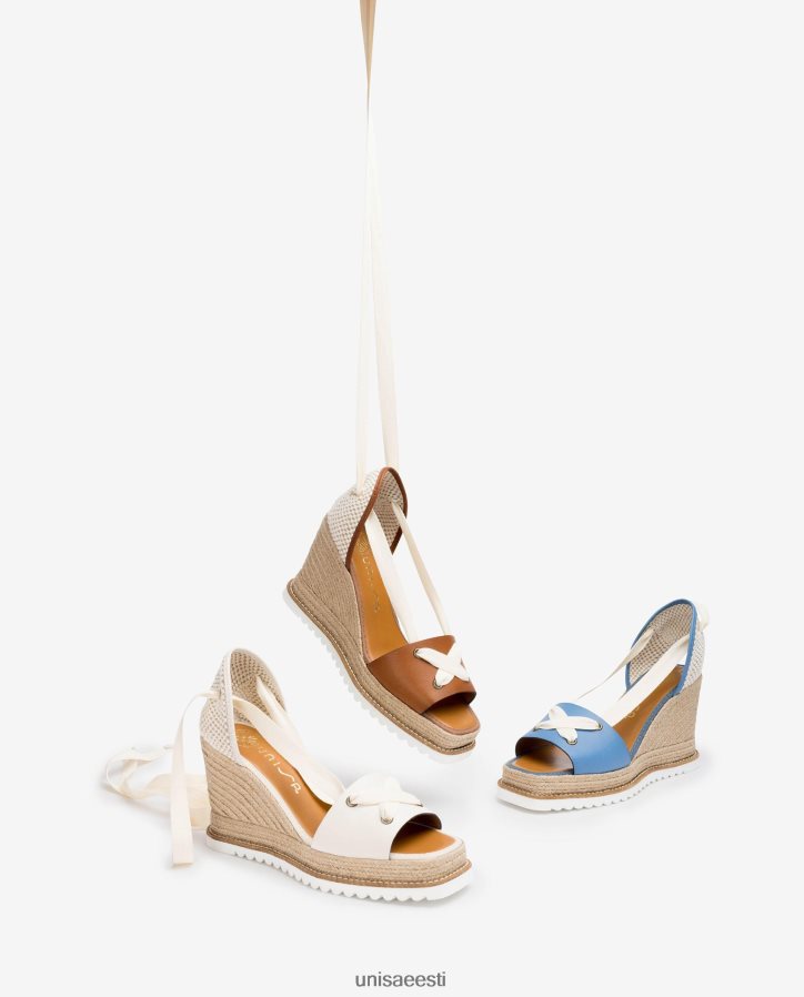 Unisa 88PPB4693 espadrill sõlmes pahkluu juures naised valge