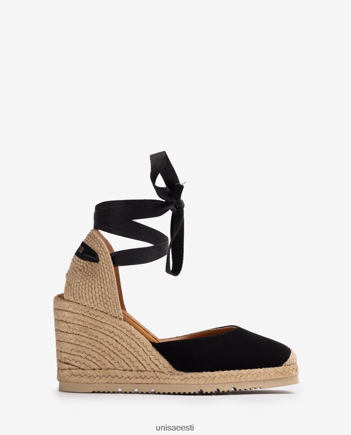 Unisa 88PPB4698 kandilise varbaga espadrill naised must