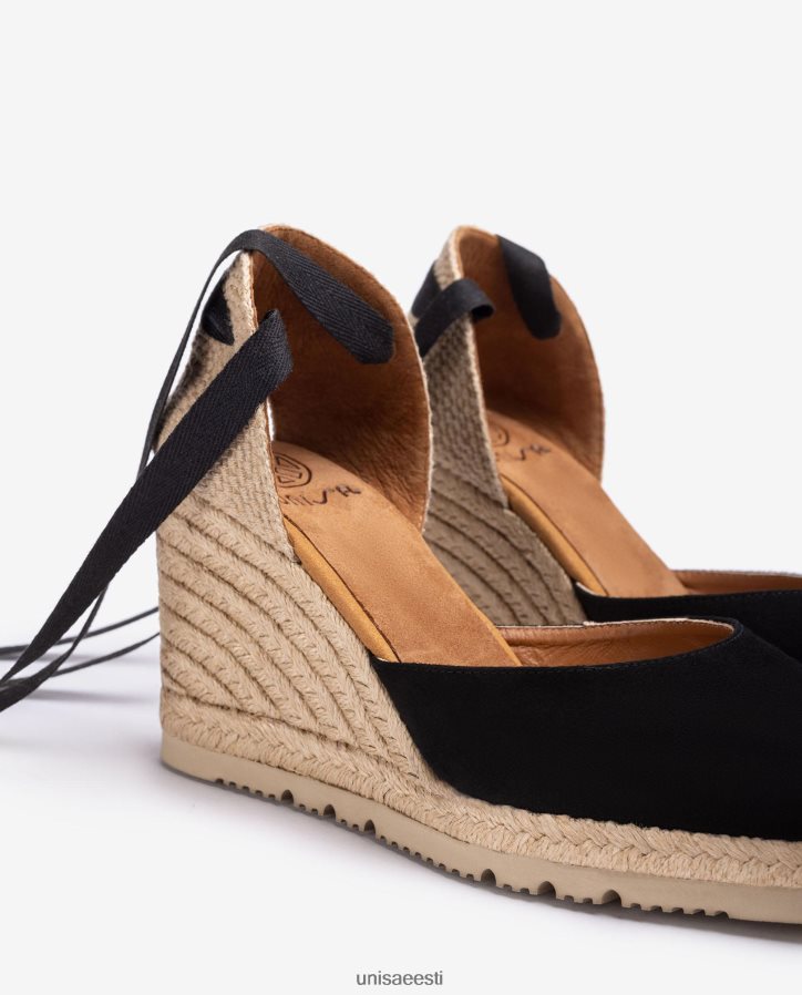 Unisa 88PPB4698 kandilise varbaga espadrill naised must