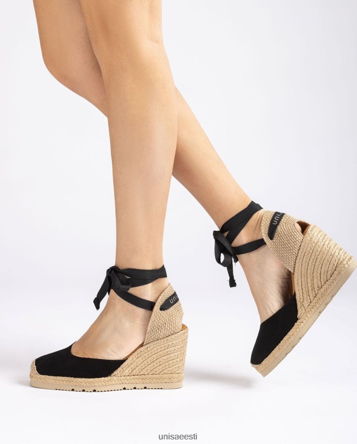 Unisa 88PPB4698 kandilise varbaga espadrill naised must