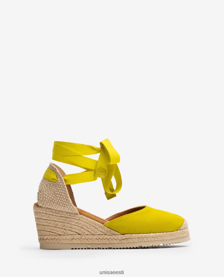 Unisa 88PPB4703 d'orsay pahkluu rihm paeltega espadrill naised roheline