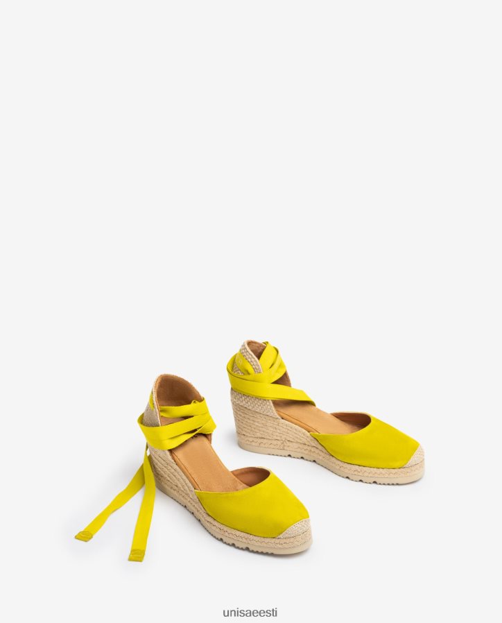 Unisa 88PPB4703 d'orsay pahkluu rihm paeltega espadrill naised roheline