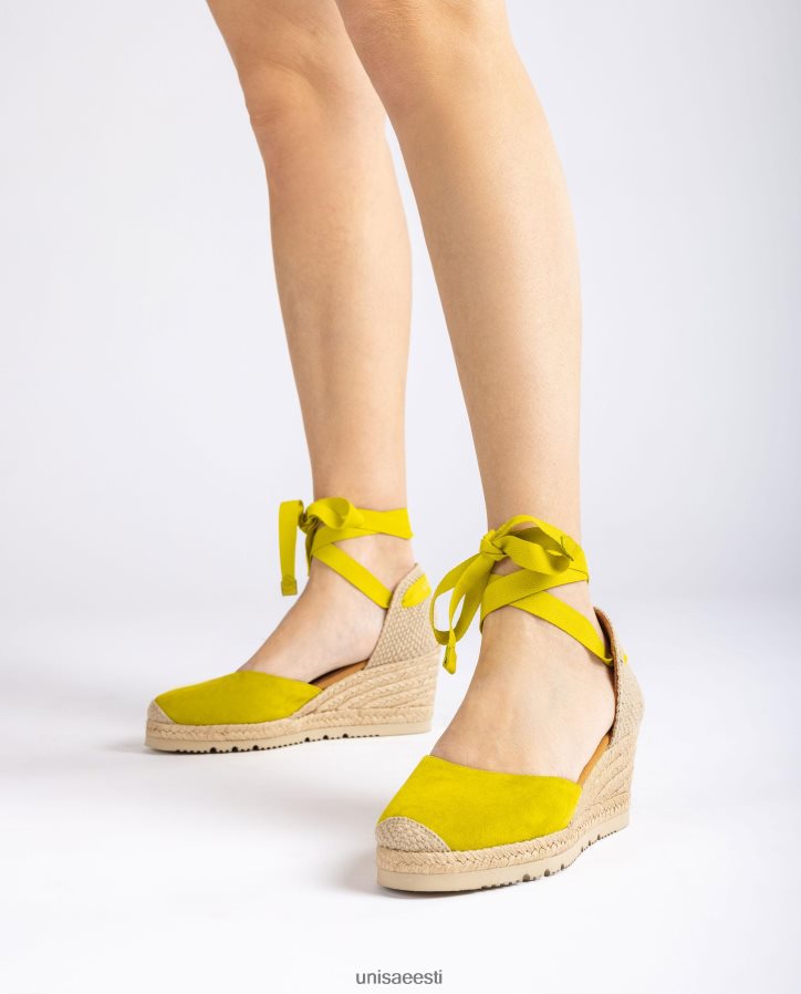 Unisa 88PPB4703 d'orsay pahkluu rihm paeltega espadrill naised roheline