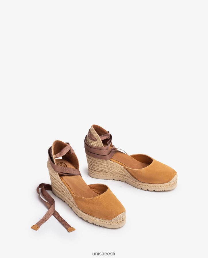 Unisa 88PPB4704 d'orsay pahkluu rihm paeltega espadrill naised pruun