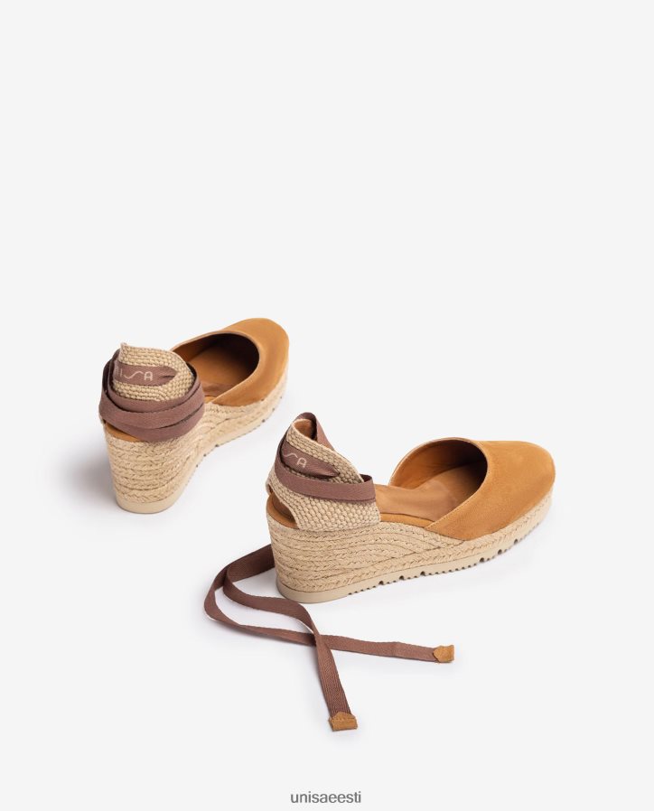 Unisa 88PPB4704 d'orsay pahkluu rihm paeltega espadrill naised pruun