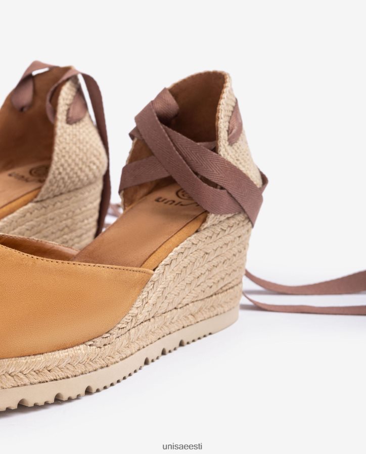 Unisa 88PPB4704 d'orsay pahkluu rihm paeltega espadrill naised pruun