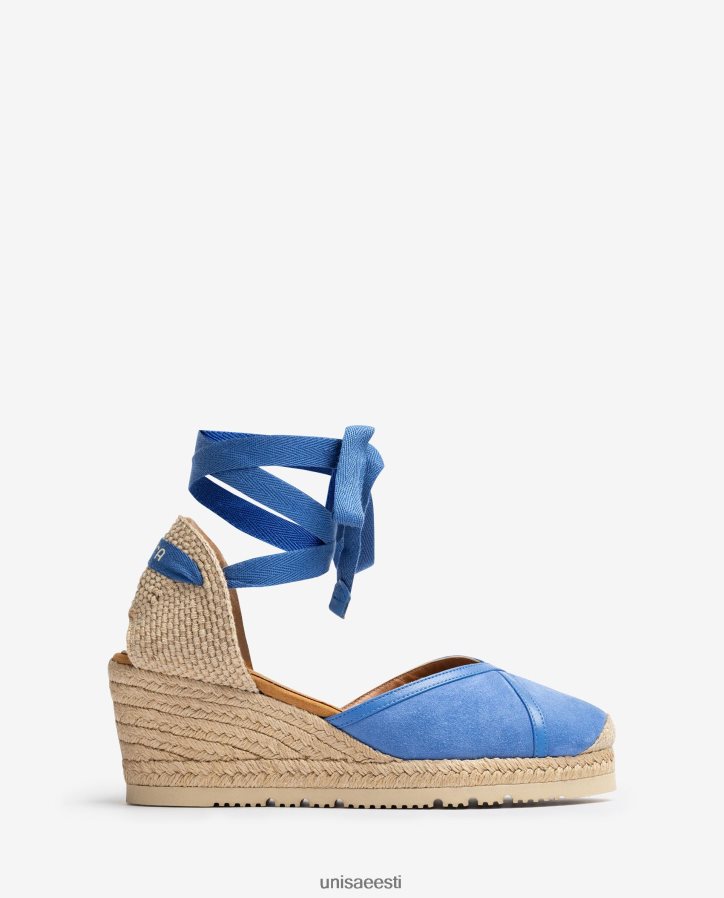 Unisa 88PPB4706 kontrastne d'orsay pahkluu rihm espadrill naised sinine