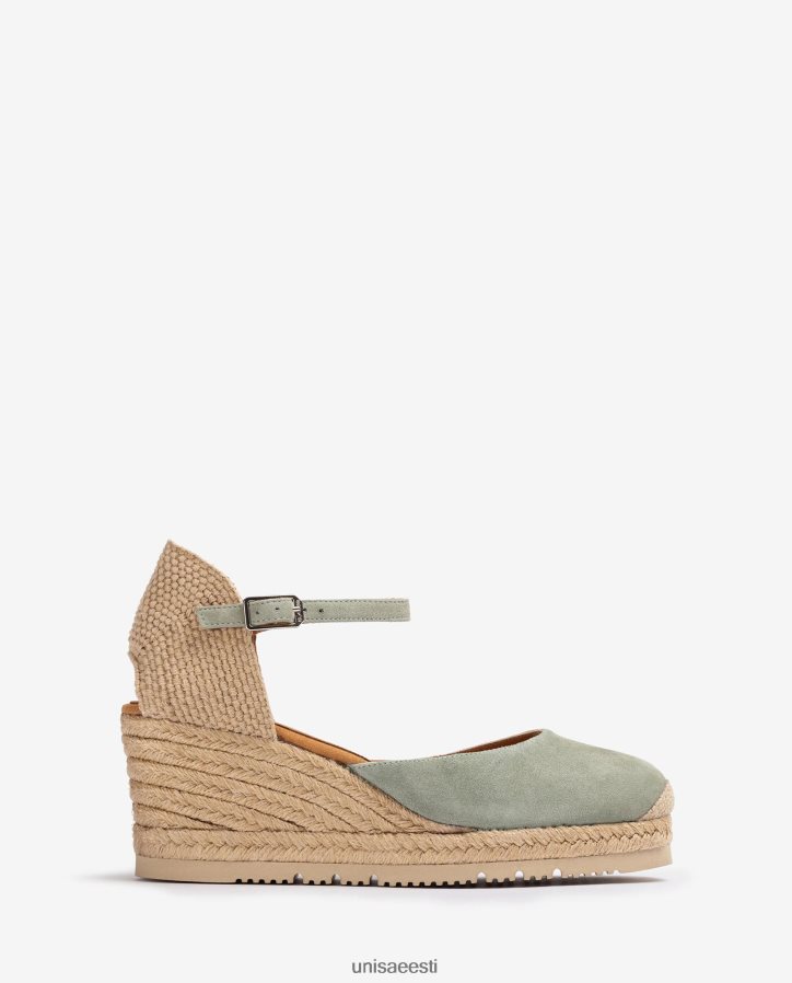 Unisa 88PPB4708 d'orsay pahkluu rihm seemisnahast espadrill naised roheline