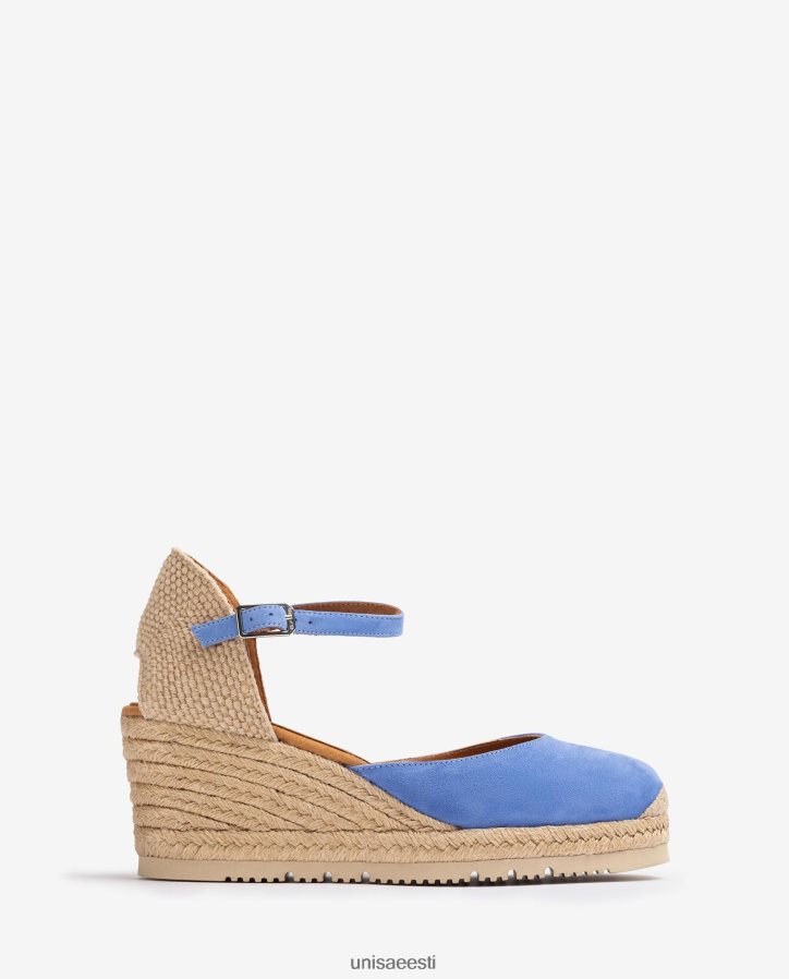 Unisa 88PPB4709 d'orsay pahkluu rihm seemisnahast espadrill naised sinine
