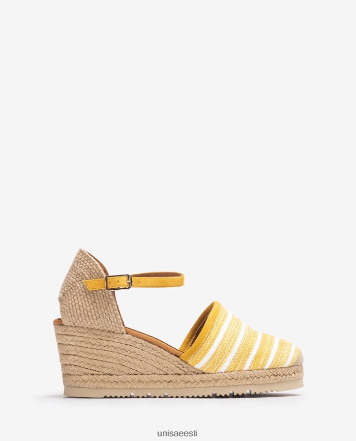 Unisa 88PPB4723 espadrill valmistatud jarapa kangast naised kollane