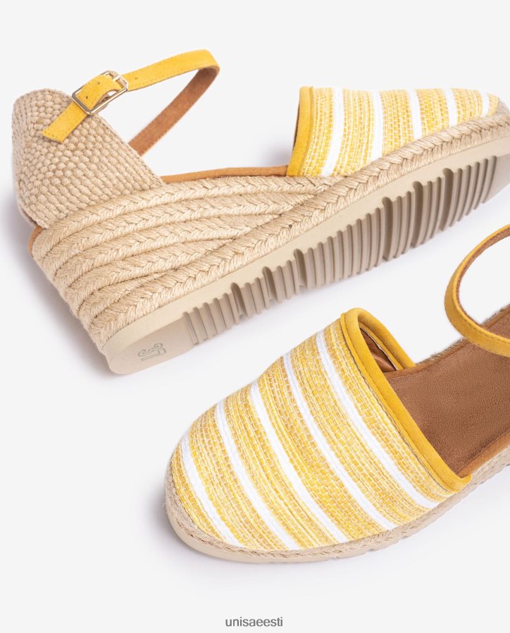 Unisa 88PPB4723 espadrill valmistatud jarapa kangast naised kollane