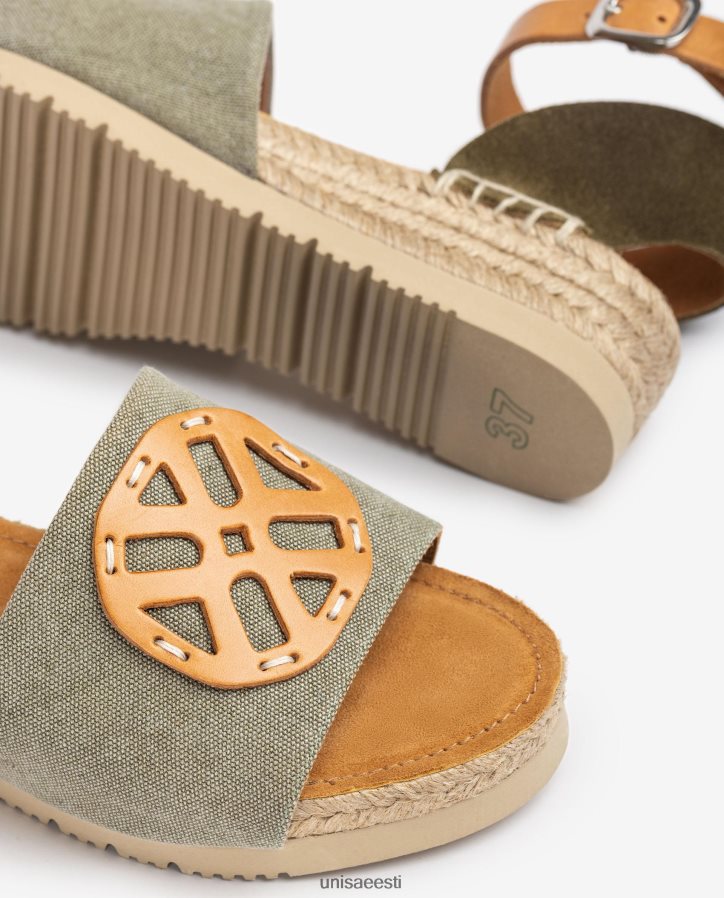 Unisa 88PPB4725 Monogrammiga džuudist sandaal naised roheline